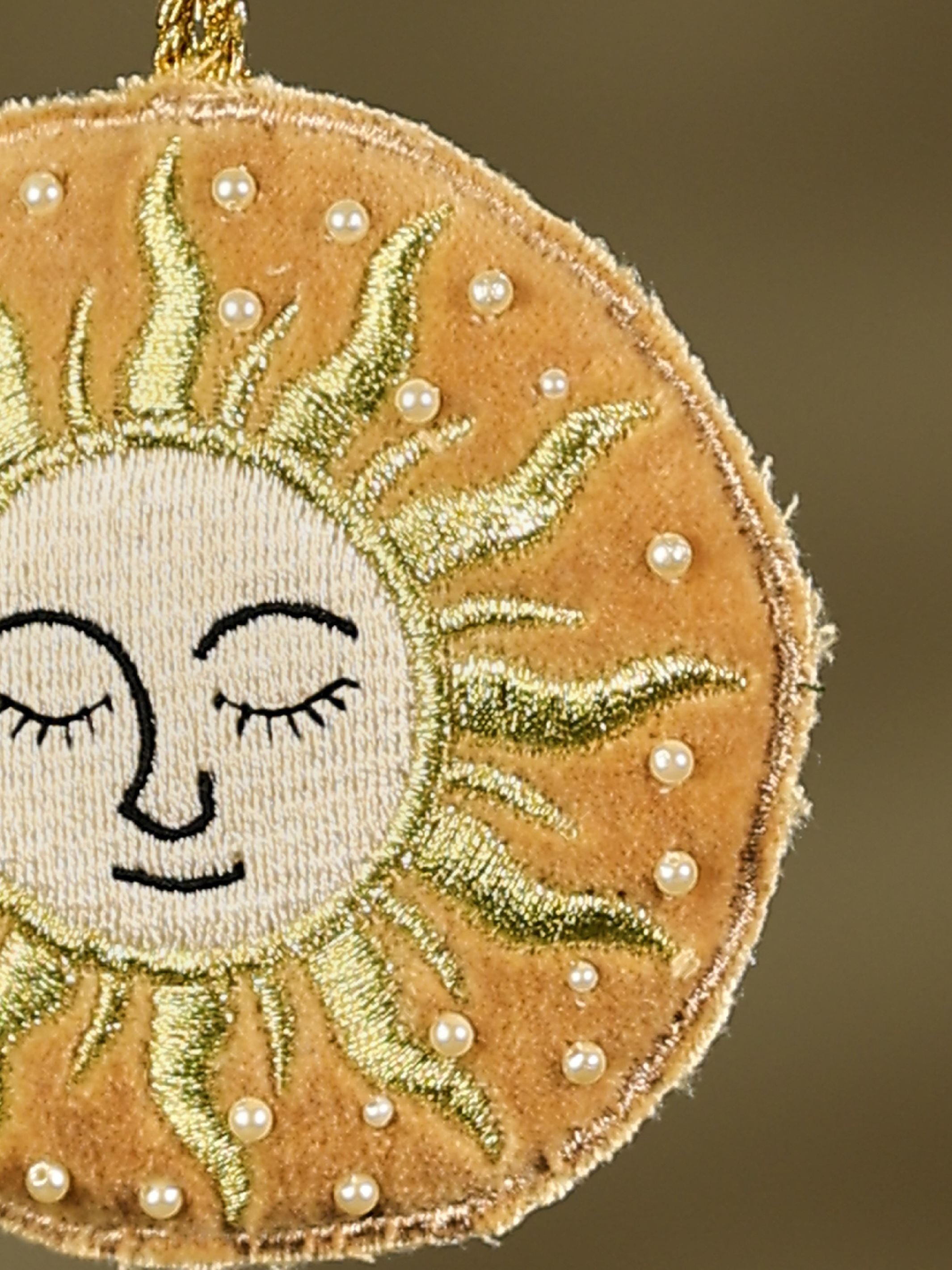 Celestial Christmas Fabric Ornaments