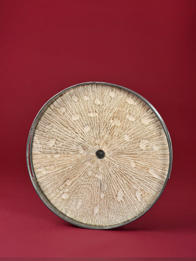 Sunburst Metal Rim Tray