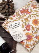 Sustainable Cotton Travel Organizer - Pink Floral