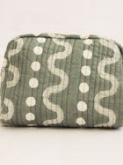 Cotton Travel Organizer Kit - Sustainable Quilted Set of 3