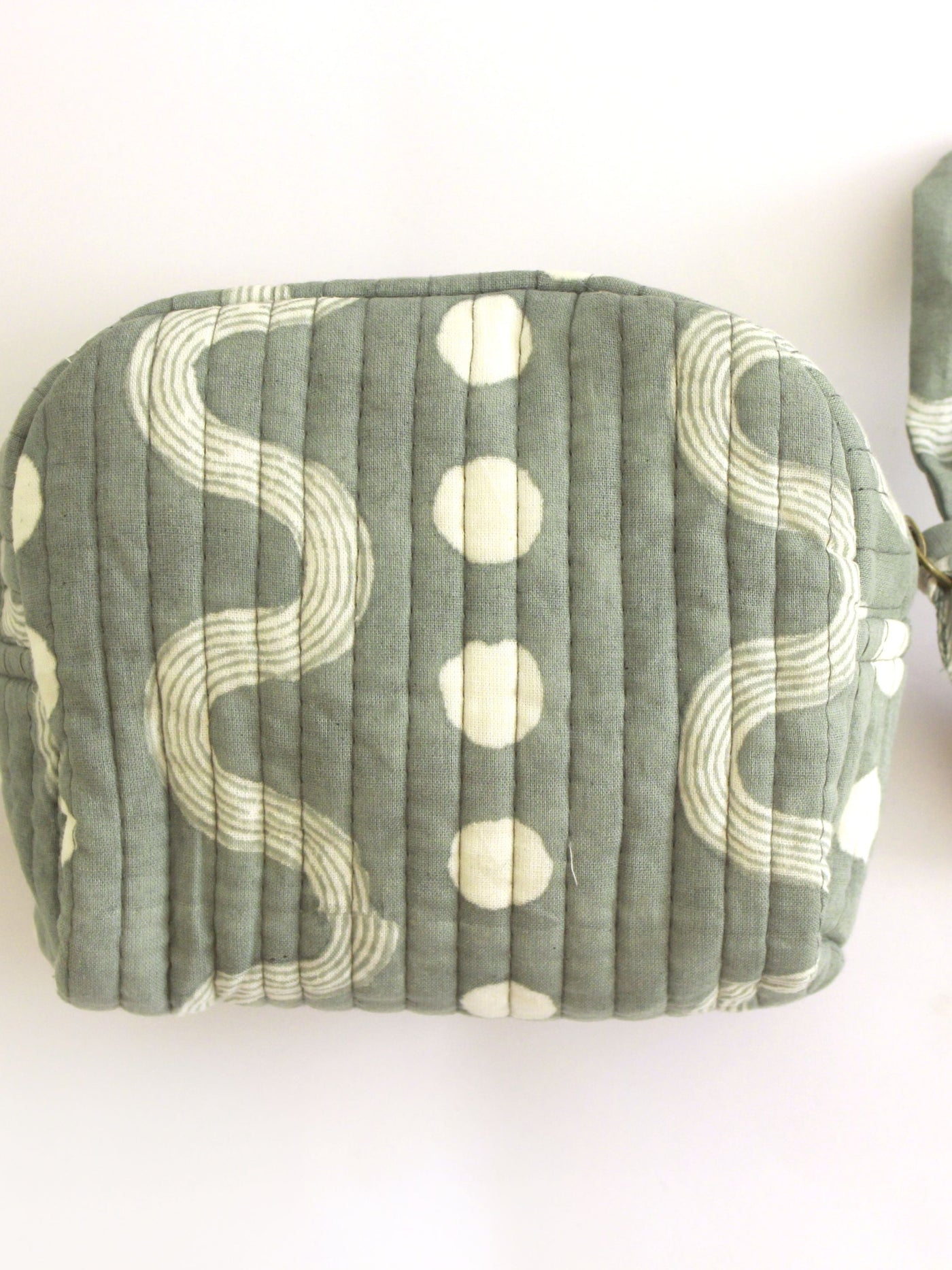 Cotton Travel Organizer Kit - Sustainable Quilted Set of 3