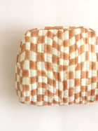 Cotton Travel Pouch - Sustainable Quilted Set of 3