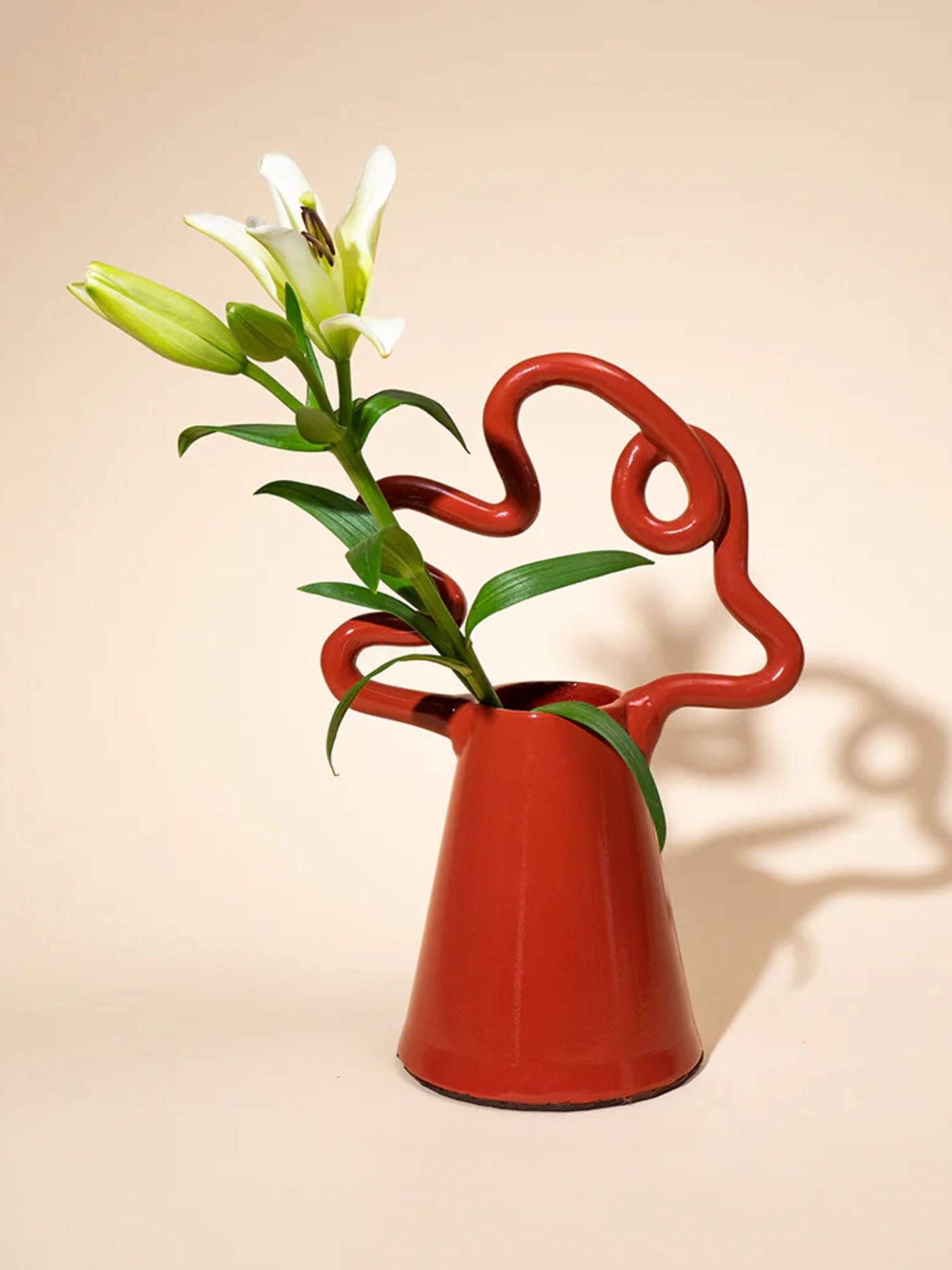Swirl Metal Vase