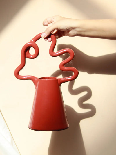 Metal Vase - Swirl