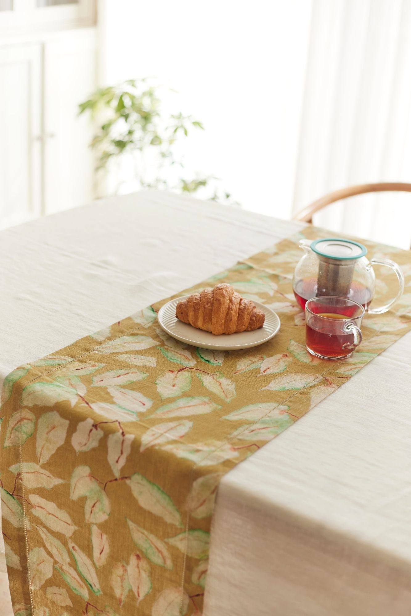 Ivory Linen Table Cover
