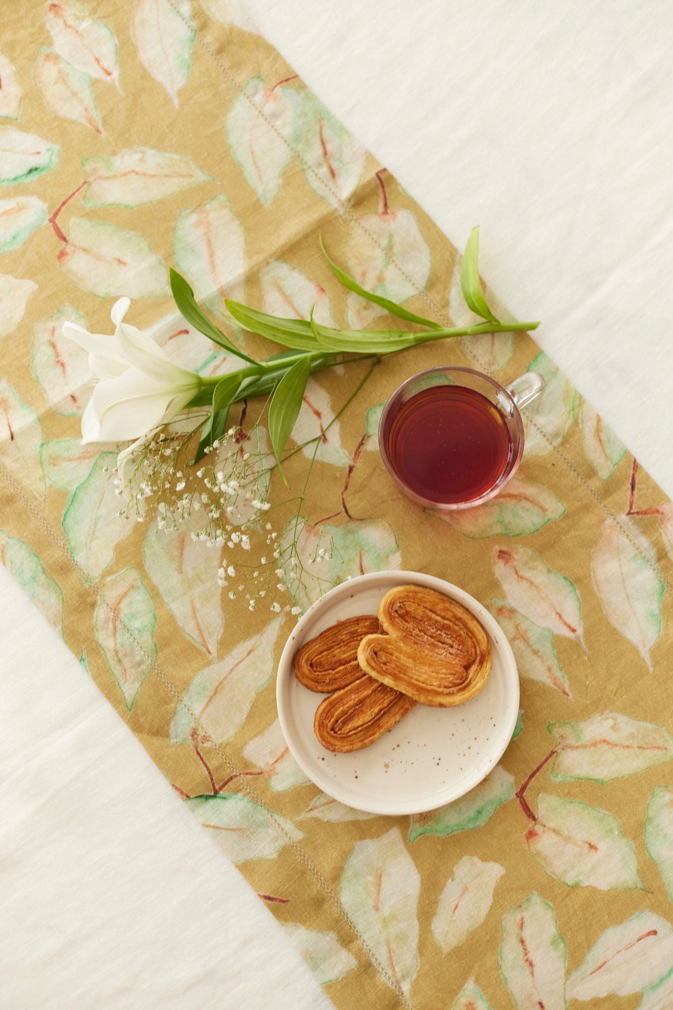 Ivory Linen Table Cover