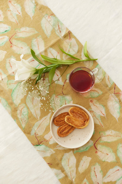 Ivory Linen Table Cover