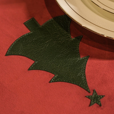 Alpine leather placemats colourful set India - The Mage Home