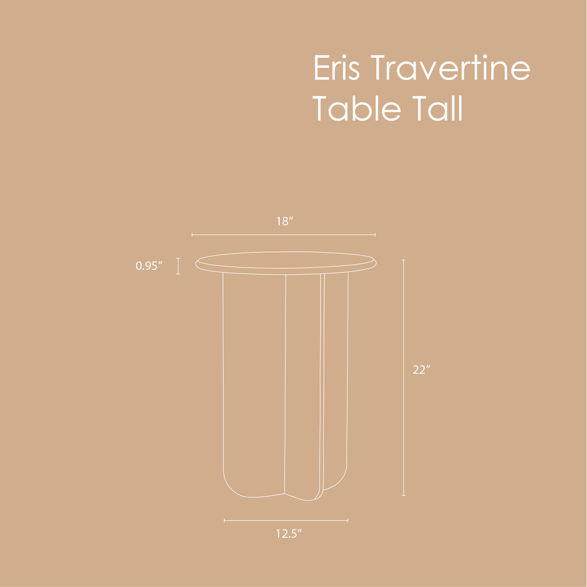 Norge Marble Table - Travertine