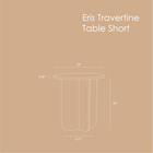 Eris Travertine Table