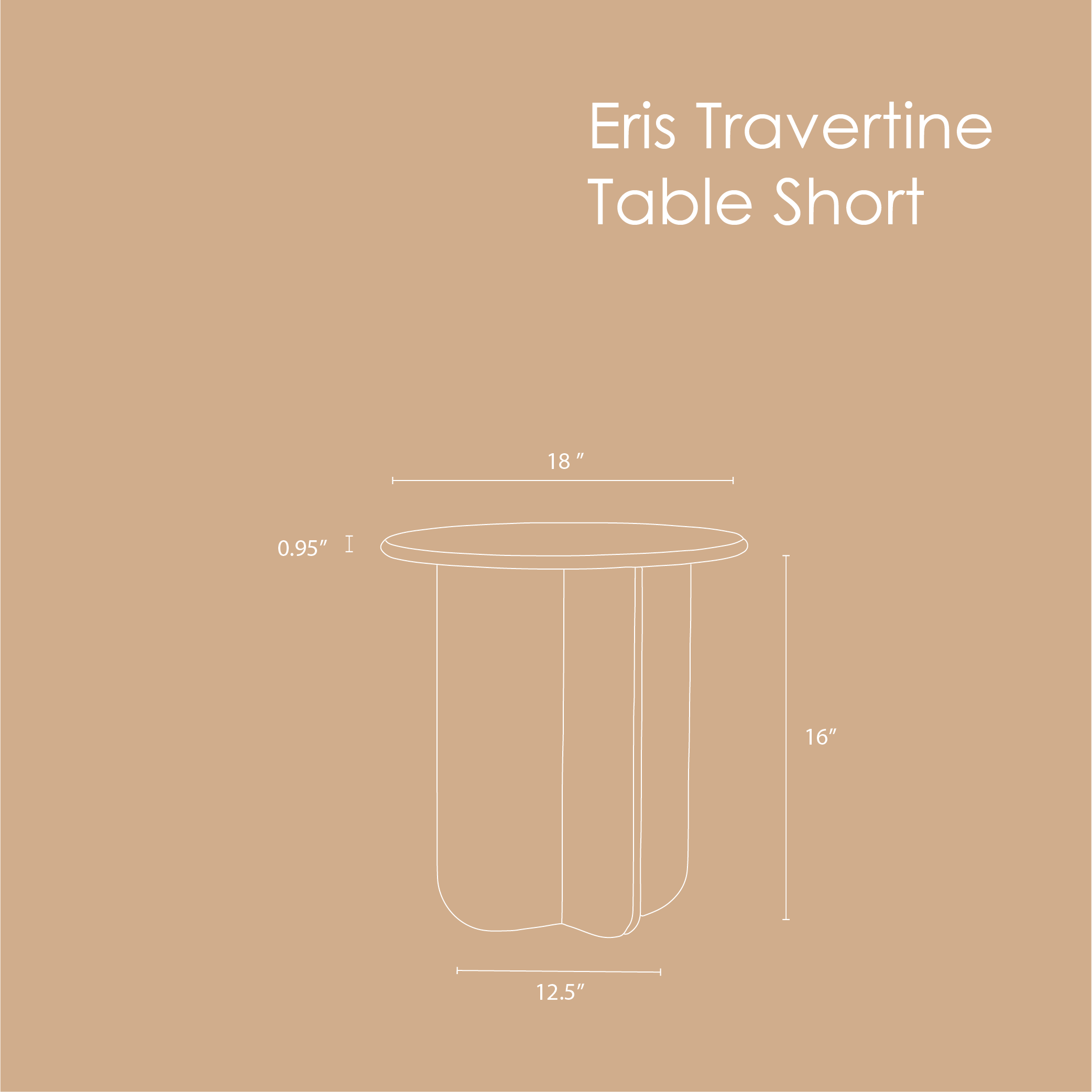 Norge Marble Table - Travertine