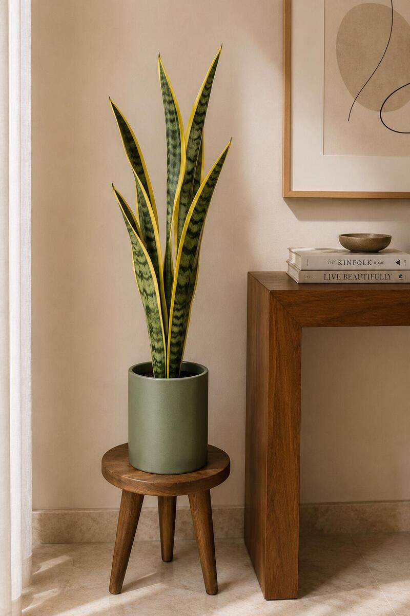 Premium Artificial Snake Plant Leaves