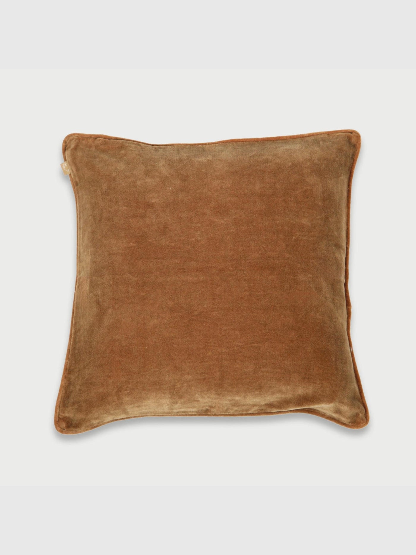 Tan Brown Velvet Cushion Cover