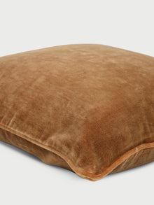 Tan Brown Velvet Cushion Cover