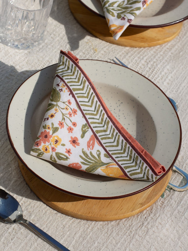 Set Of 2 - Sadaa Bahar Cotton Napkin