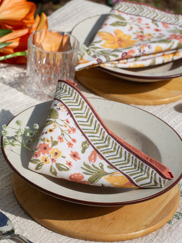 Set Of 2 - Sadaa Bahar Cotton Napkin