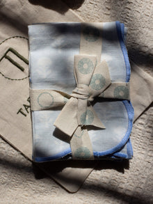 Set Of 2 - Mimo Pines Blue Cotton Napkin
