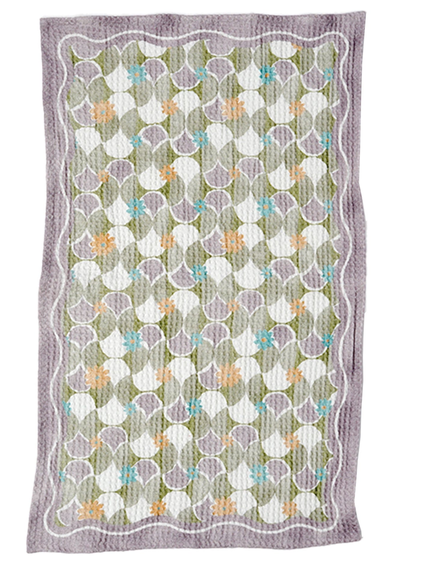 Mosiac Purple Hand Towel | Set Of 2