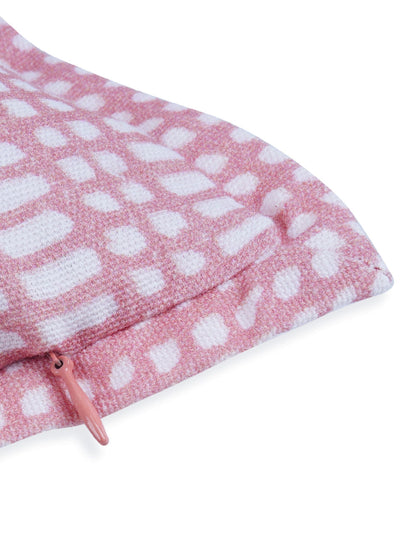 Mica Prism Terracotta Embroidered Cushion Cover