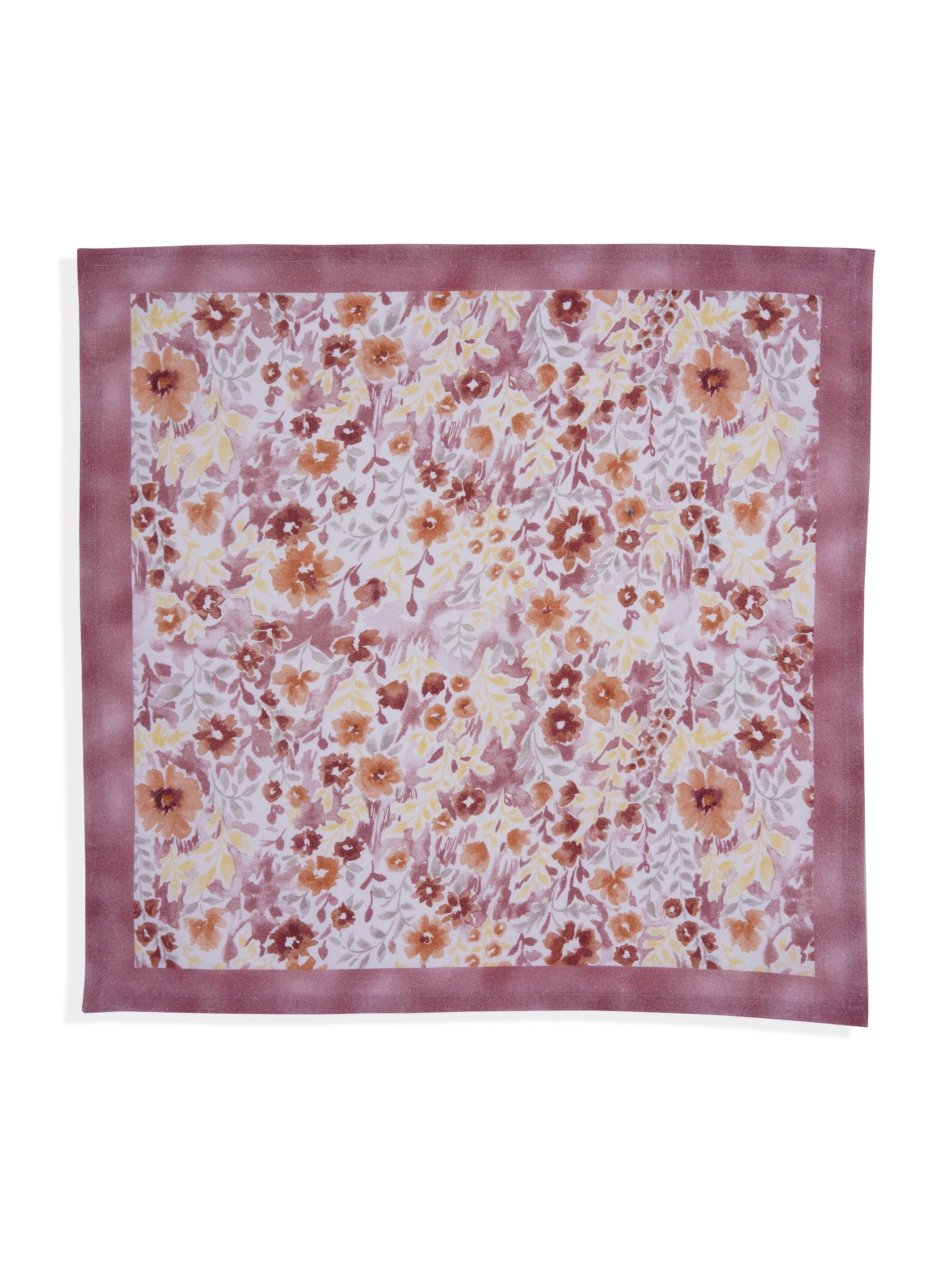 Set Of 2 - Blooming Dream Cotton Napkin