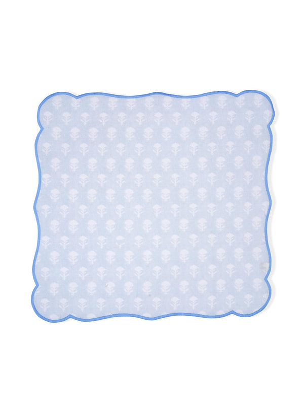 Set Of 2 - Mimo Pines Blue Cotton Napkin