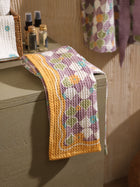 Mosiac Purple Face Towel | Set Of 2