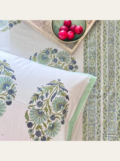 TBS008 Hand Block Print Cotton Bedsheet Set