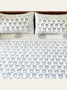 TBS009 Hand Block Print Cotton Bedsheet Set