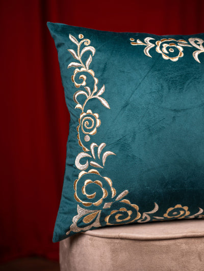 Teal Majestic Cushion Cover