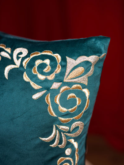 Teal Majestic Cushion Cover