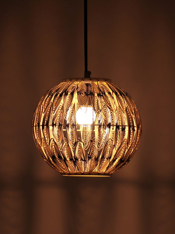 Tena Round Quilled Hanging Lamp