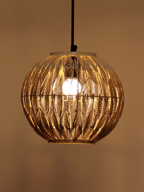 Tena Round Quilled Hanging Lamp