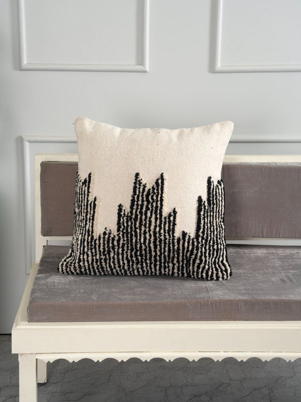 Tufted Cushion Cover - Textured Kilim