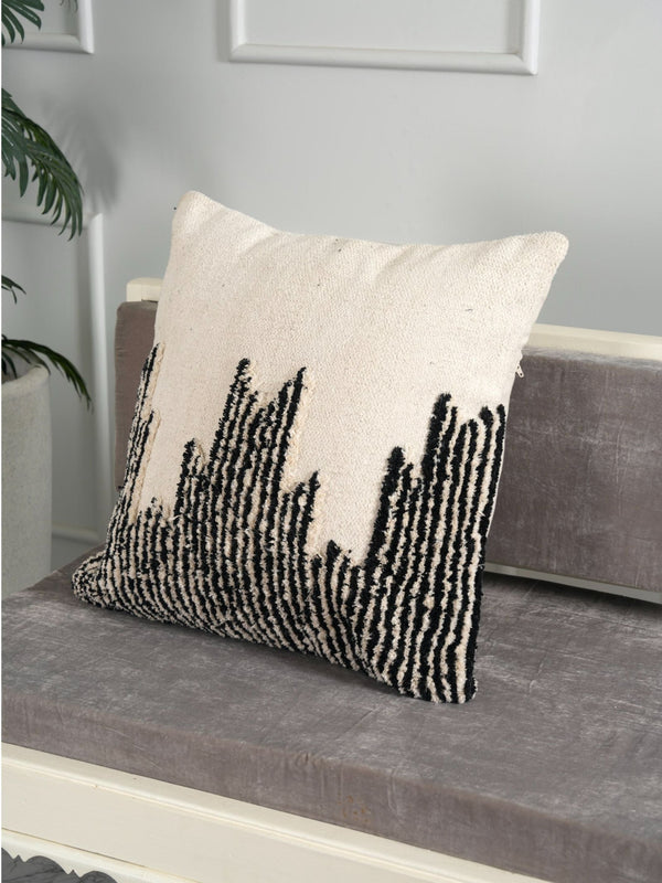 Tufted Cushion Cover - Textured Kilim