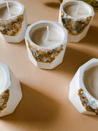 Concrete & Crystal Tea Light