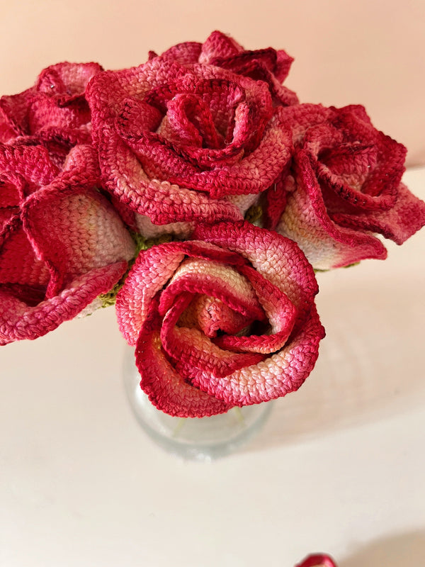 Crochet Painted Rose