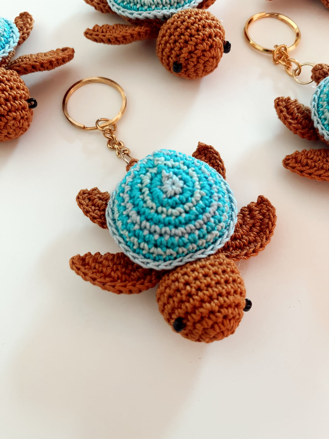 Crochet Turtle Bag Charm