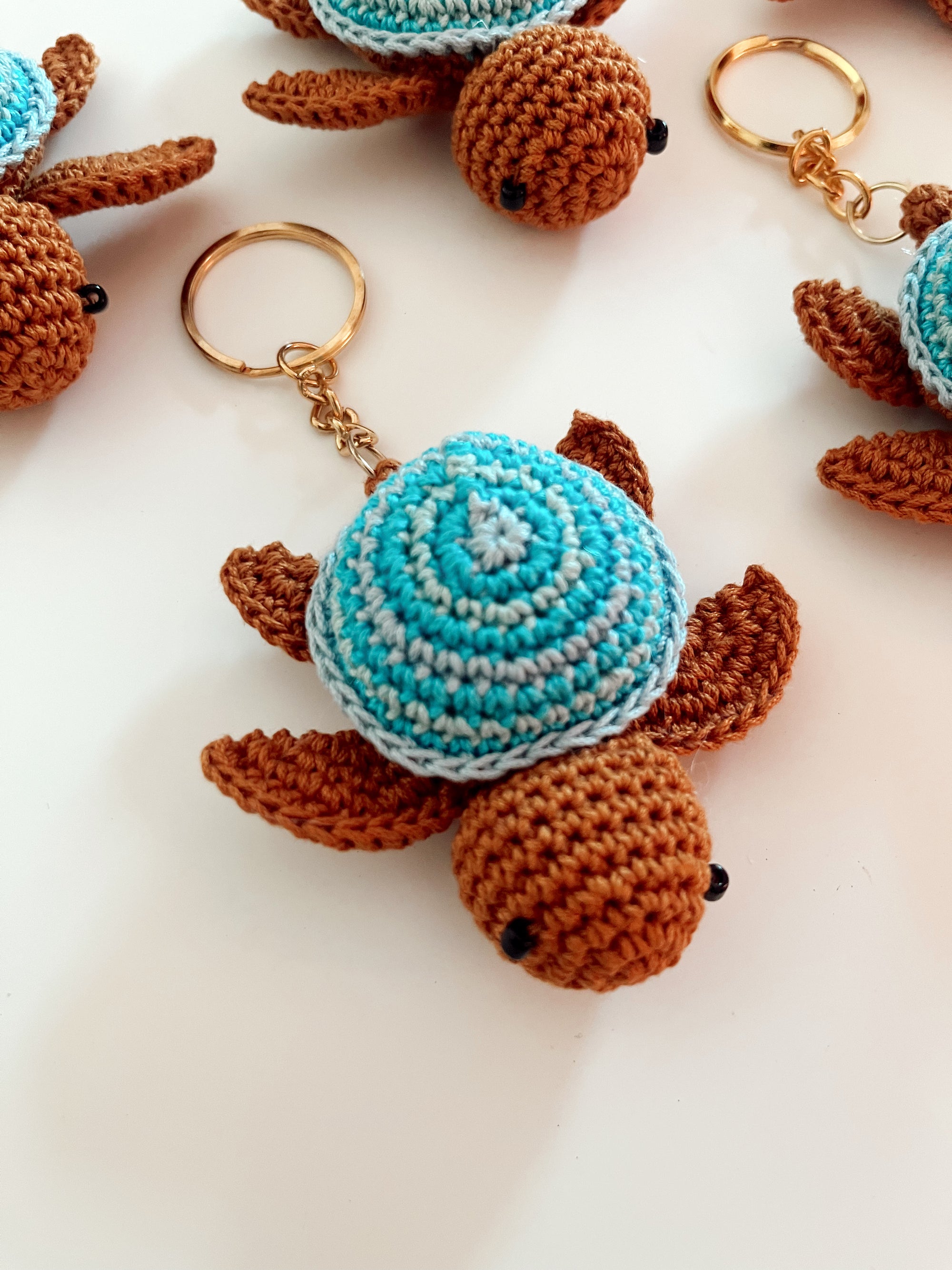 Crochet Turtle Bag Charm