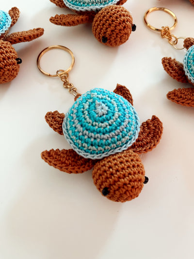 Crochet Turtle Bag Charm