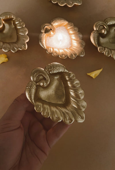 Peacock Diya set of 3