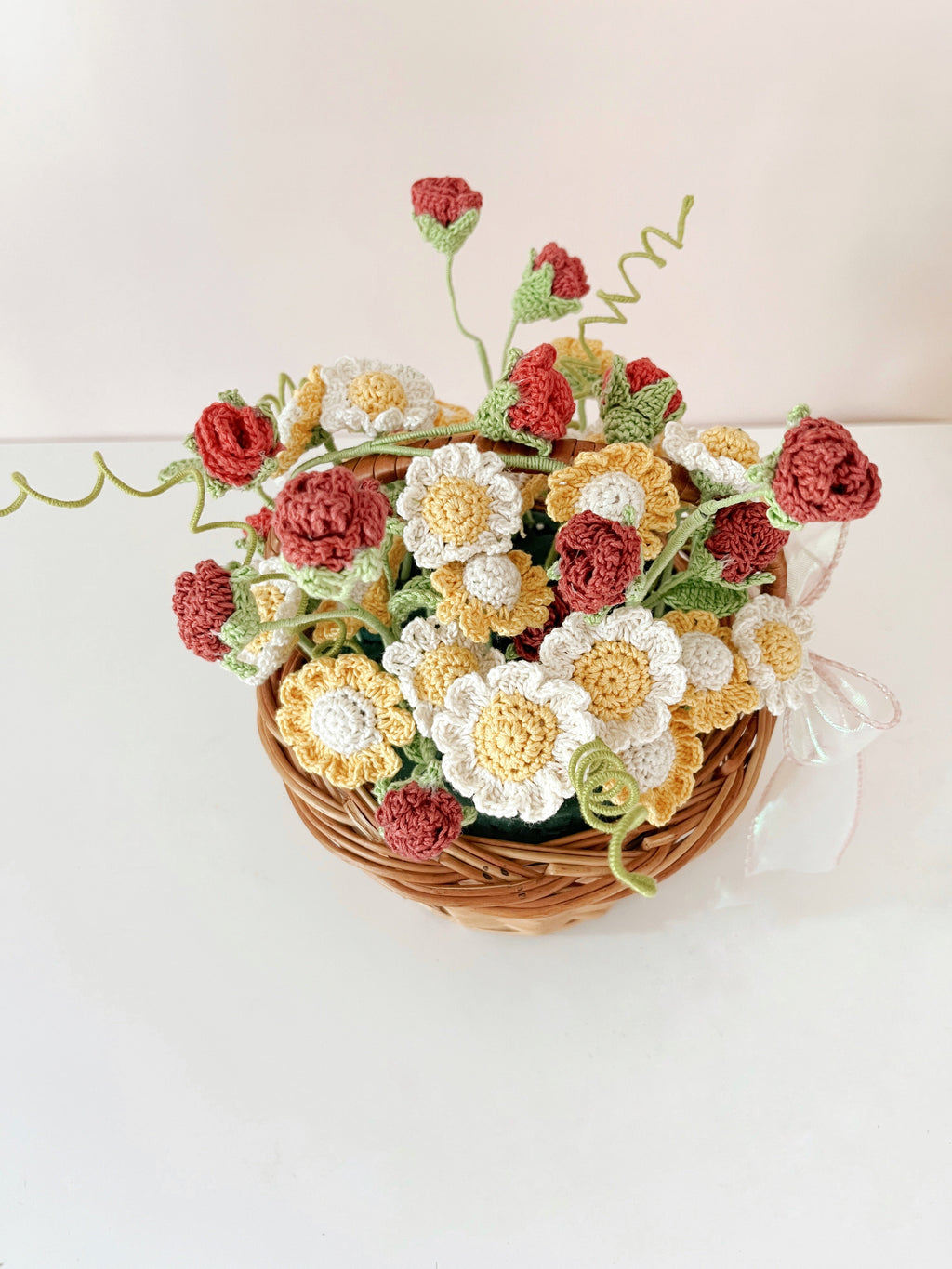 Crochet Flower Basket