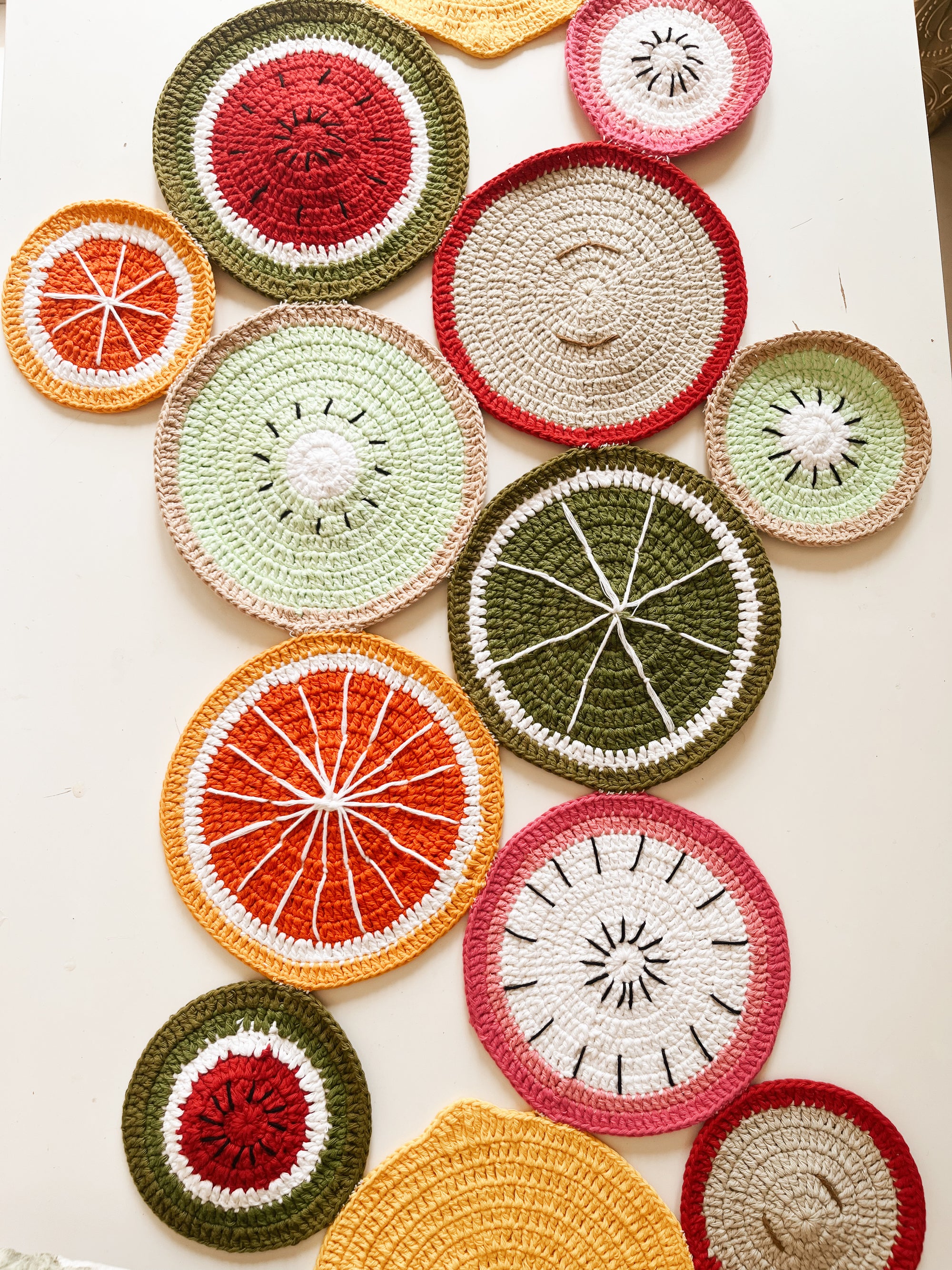 Crochet Fruit Feista Table Runner