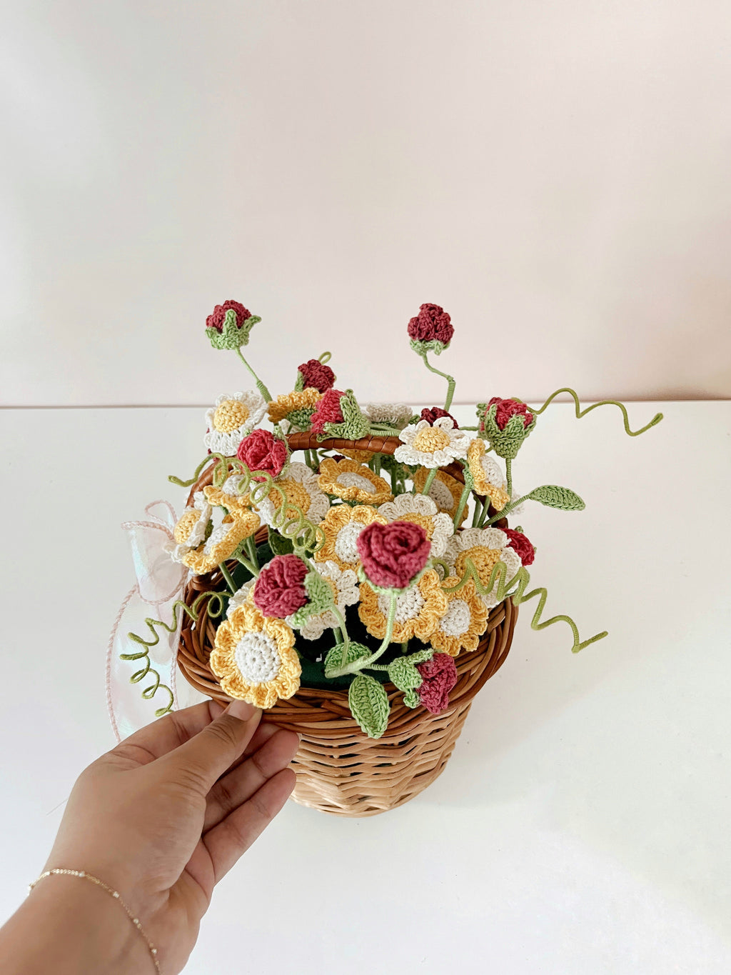 Crochet Flower Basket