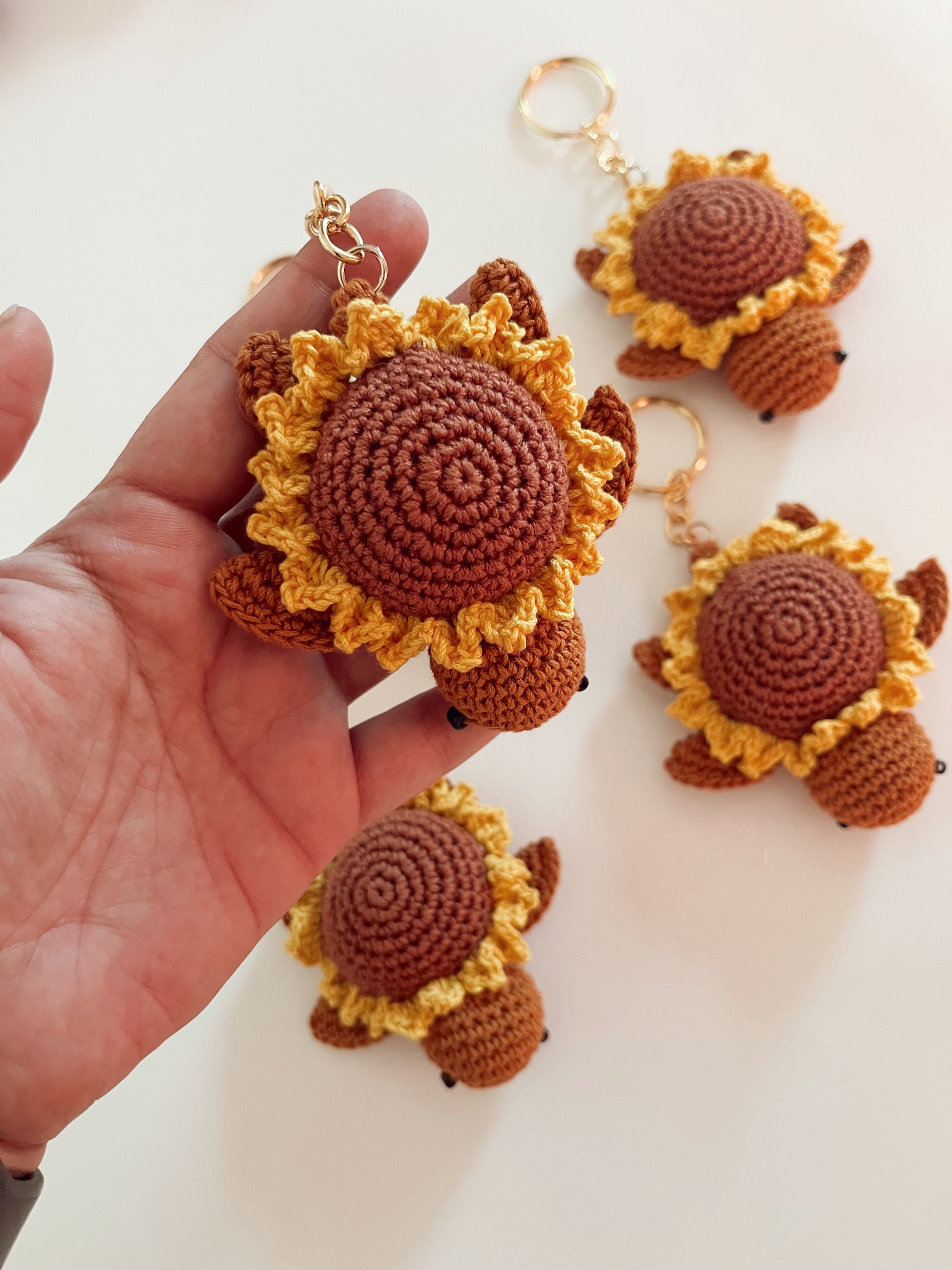 Crochet Turtle Bag Charm