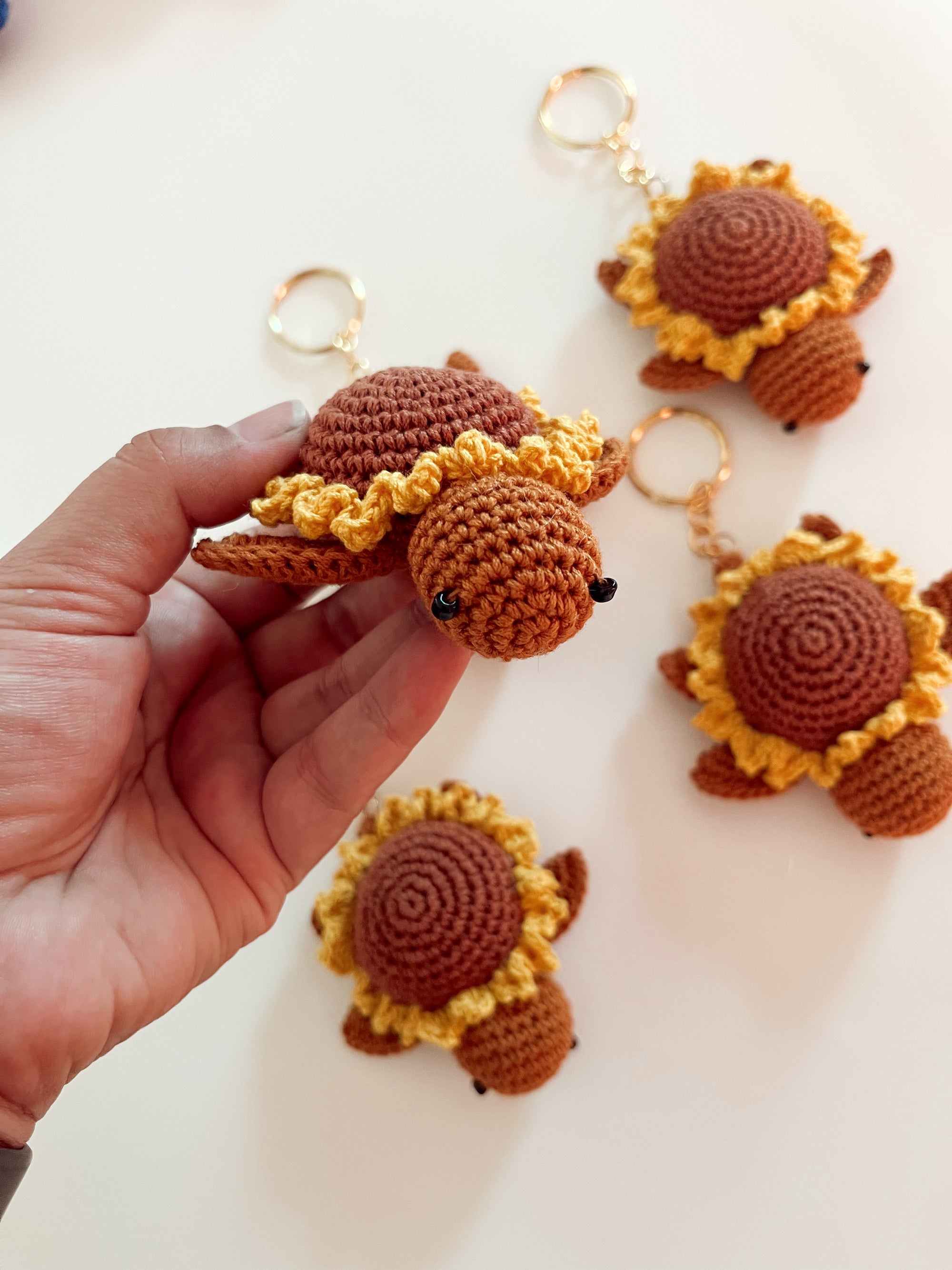 Crochet Turtle Bag Charm