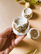 Concrete & Crystal Tea Light