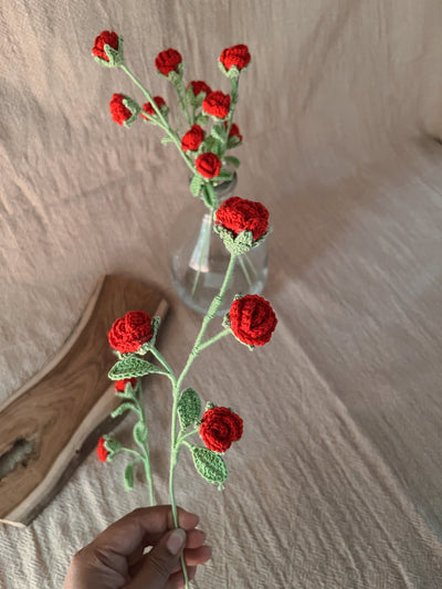 Red Mini Rose Set of 2