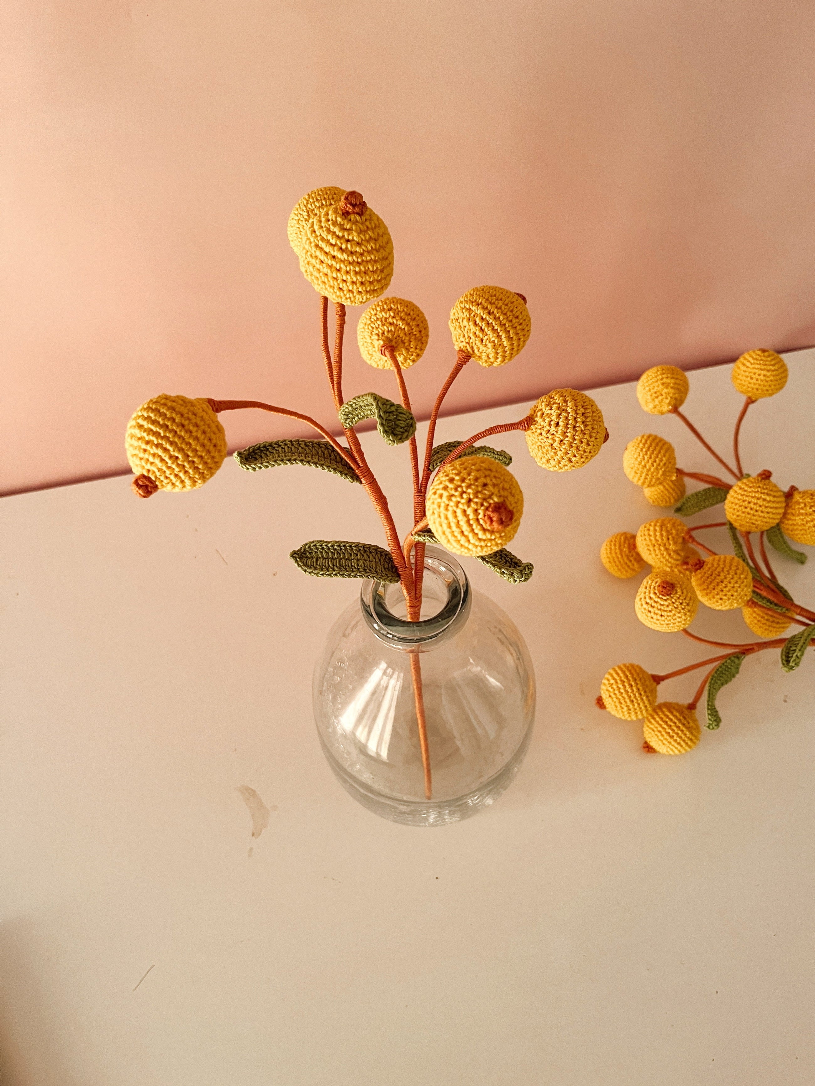 Crochet Fruit Decor Stick