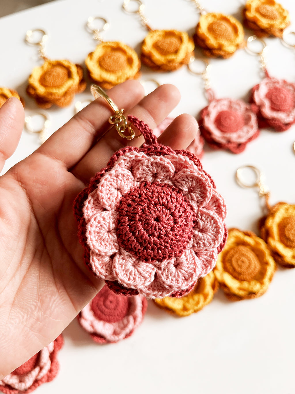 Crochet Flower Charm