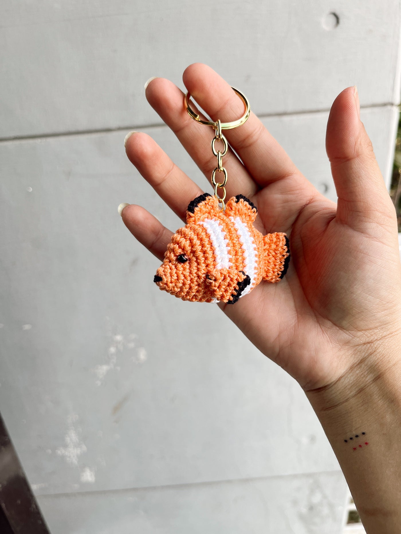Crochet Fish Keychain